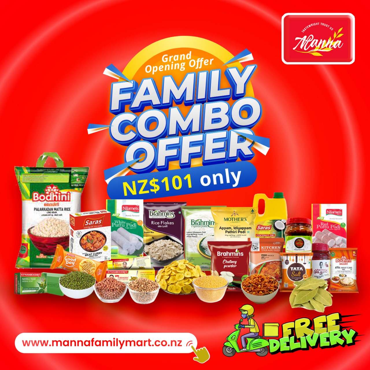 FAMILY COMBO OFFER NZ$101 ONLY! – Manna Family Mart